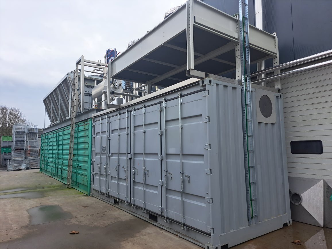 Moderne modulaire Cascadekoeling Ammoniak – CO₂ voor Has Food