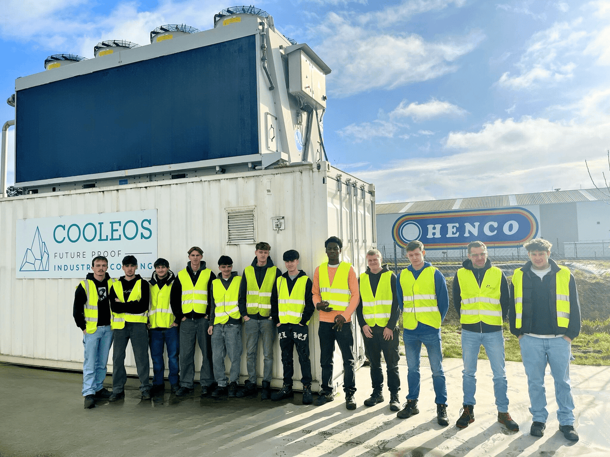 Studenten lassen van kOsh ontdekken industriële koeltechniek bij Henco en Cooleos
